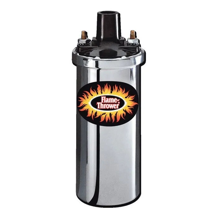 Pertronix Flame-Thrower Ignition Coil , 12 Volt, 3 OHMS, Chrome
