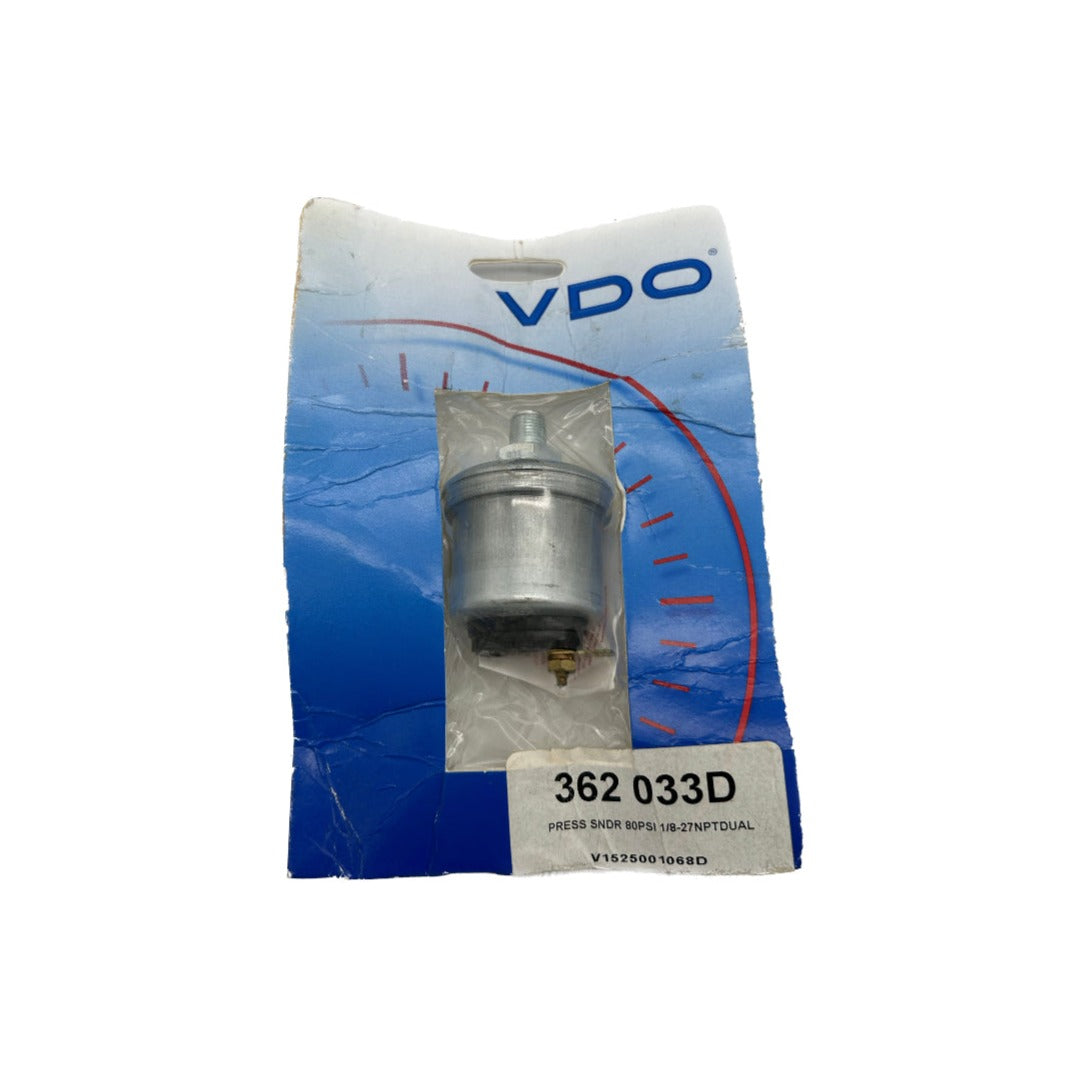 VDO Pressure Sender 80PSI 1/8-27 NPT: 362033D