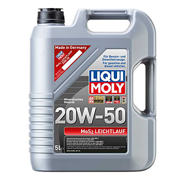 Liqui-Moly 20W50 with MoS2 Long Life Engine oil. (Mineral) 5L.