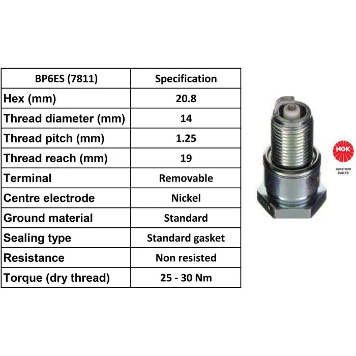 Spark Plug NGK BP6ES