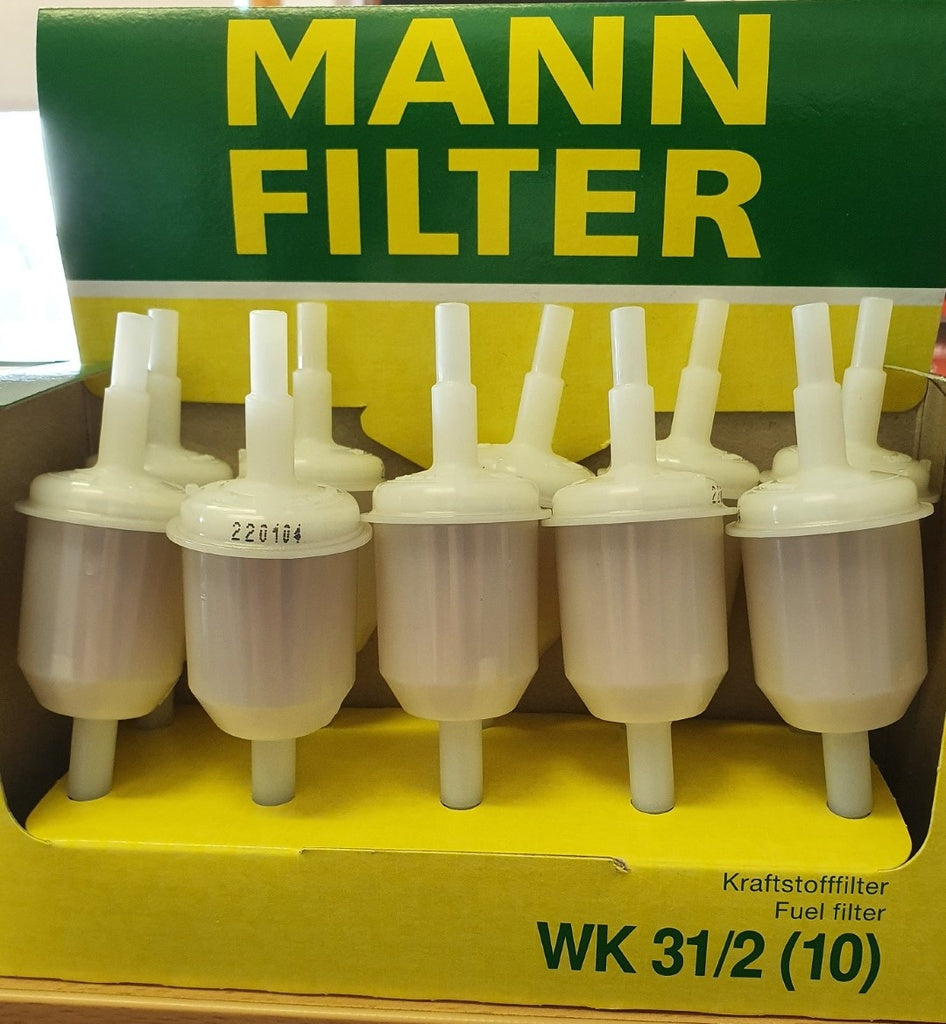 Fuel Filter. Inline. 6 or 8mm Hose. Mann. Best Quality.