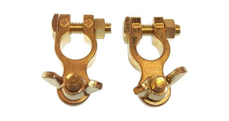 Battery Terminal Kit. Standard. Butterfly Screw Type.