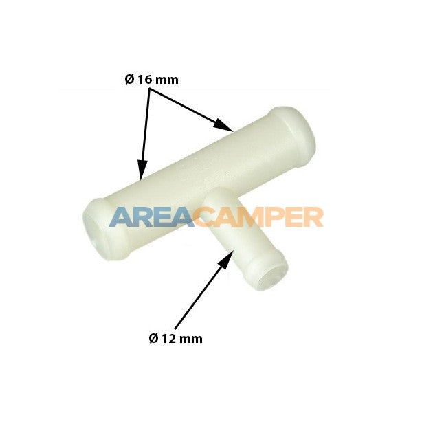 "T" Connection pipe for heating feed pipe VW. T3 85-92