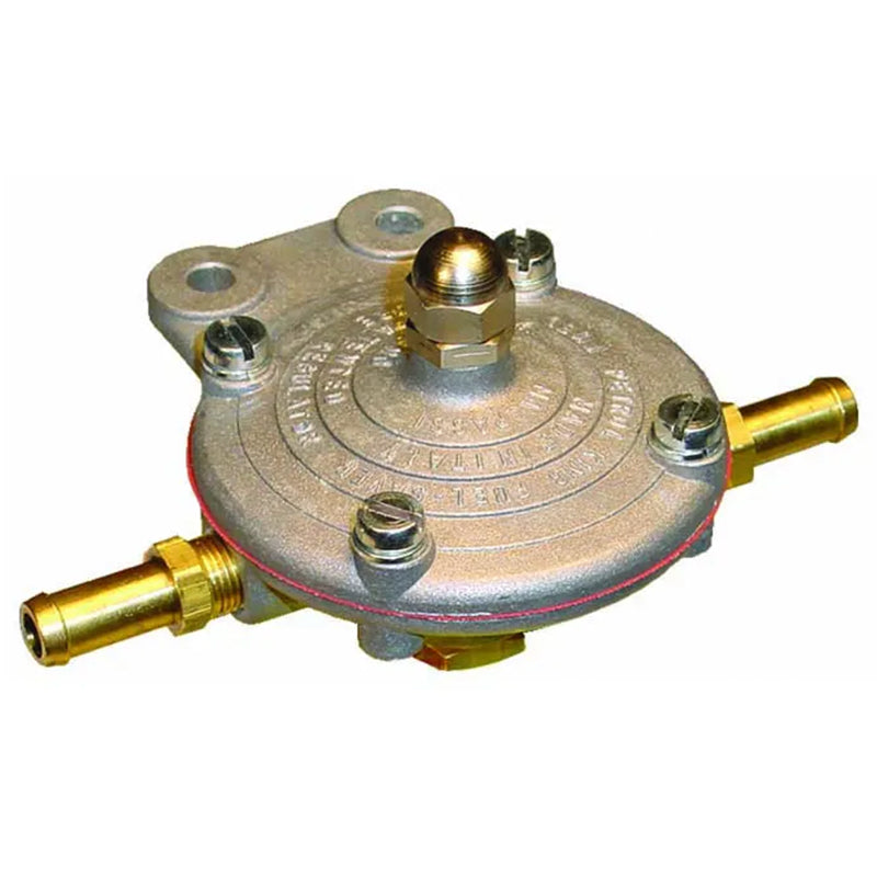 Regulador de presión de combustible ajustable Malpassi Petrol King con soporte y conexiones de 8 mm