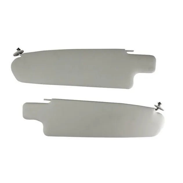 Sun Visors White Vinyl Pair