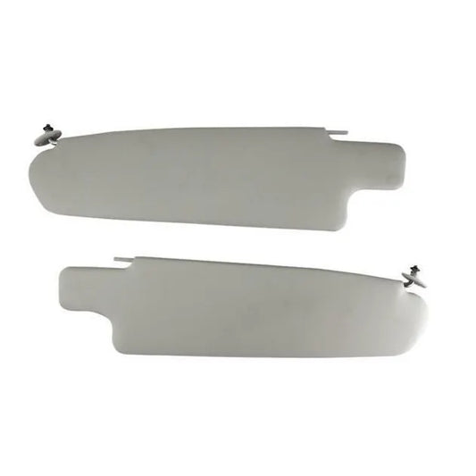 Sun Visors White Vinyl Pair