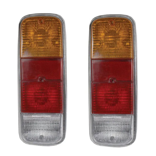 Rear Light Assembly with Amber Red and Clear Lens: