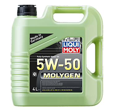 Liqui-Moly. Molygen 5w 50. Fully Synthetic. 4L