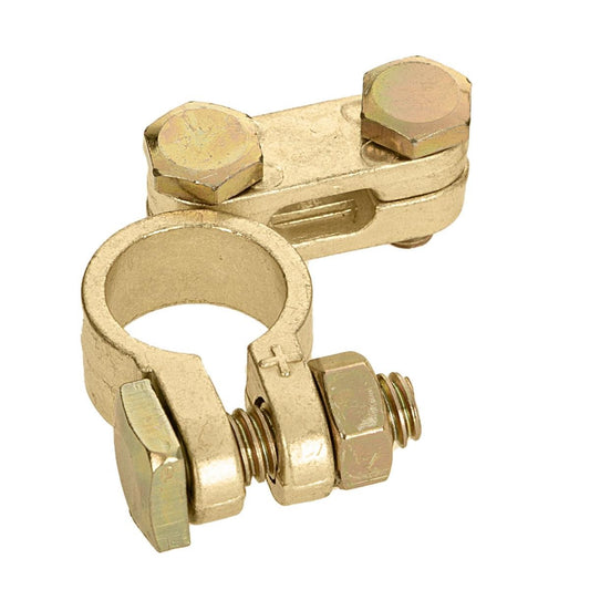 Battery Terminal Negative. Standard. Cable Clamp Type.