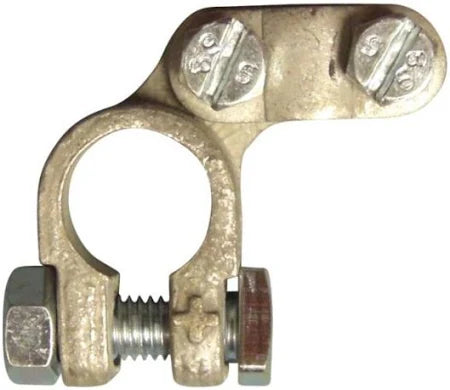Battery Terminal. Negative. Standard. Cable Clamp Type.