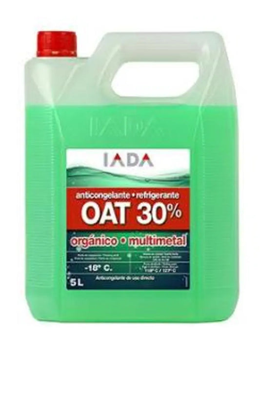 Coolant/Refrigerant. 30% Mix. Organic. Green. 5L