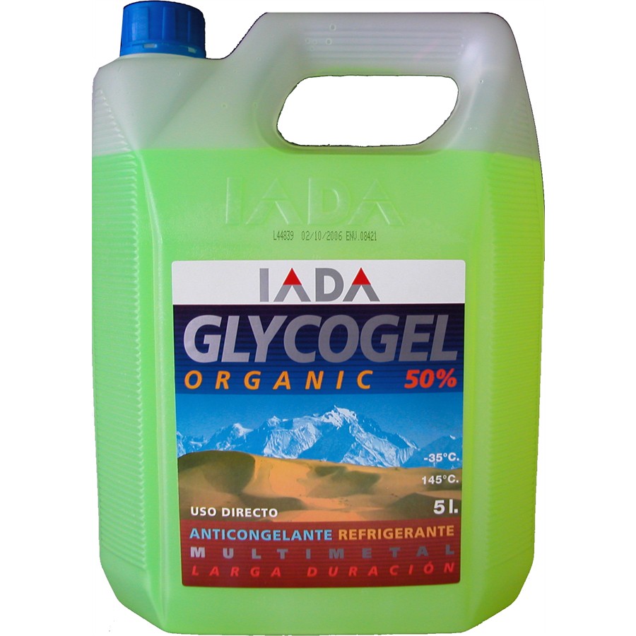 Coolant/Refrigerant. 50% Mix. Organic. Green. 5L