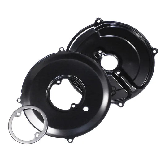 Dynamo/Alternator 3 Piece Backing Plate Set Black 1200-1600cc.