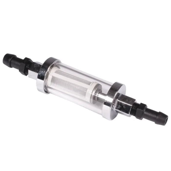 Fuel Filter Chrome and Perspex for 5-6mm Hose