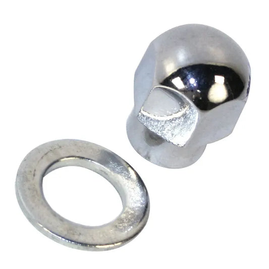 Chrome Nut & Washer for Billet Aluminium Pulley 1200-1600cc