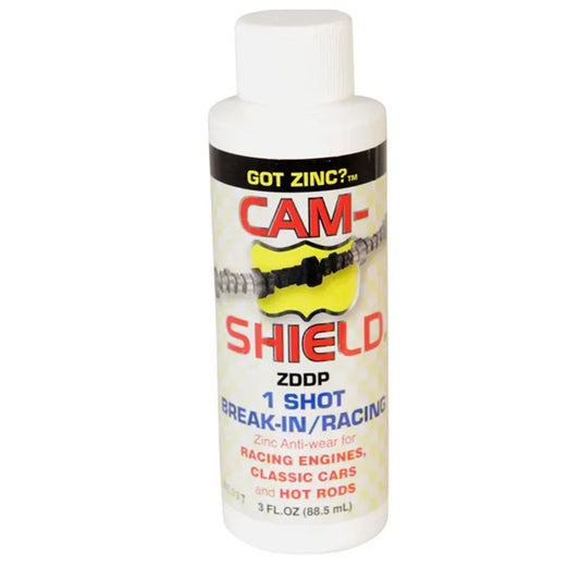 Cam Shield. Zinc (ZDDP) Engine Oil Additive.